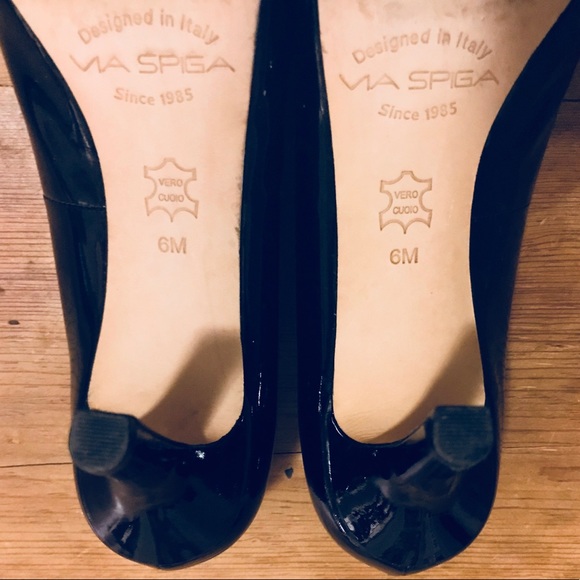 🎉Price Drop🎉 Via Spiga black patent leather heels - Picture 7 of 7